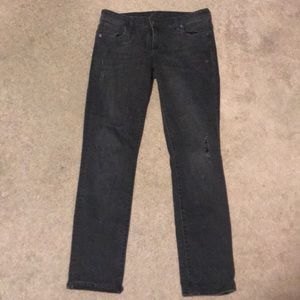 Black Distressed Skinny Jeans